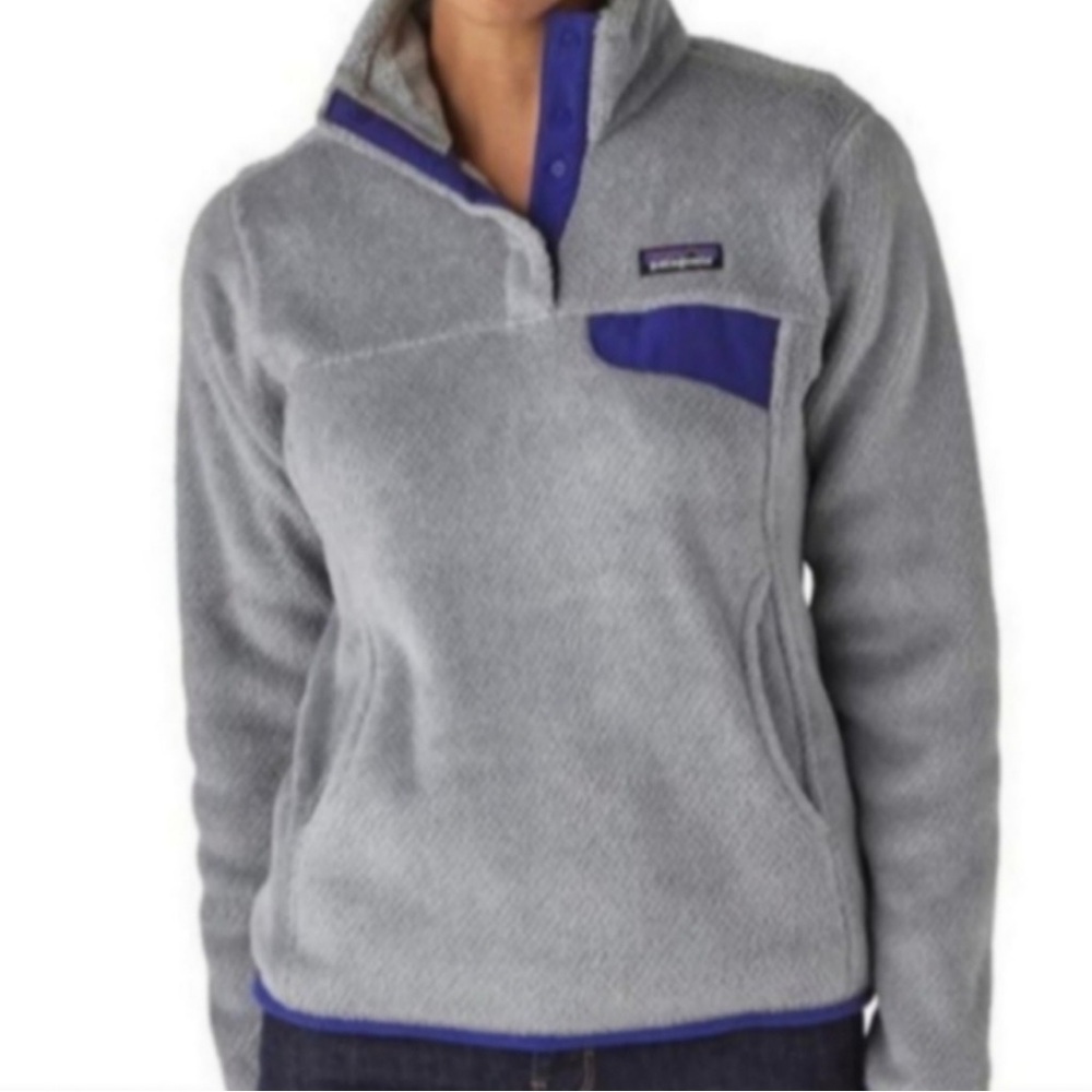 Patagonia Re-Tool Snap-T® Gray Women’s Pullover, size Large
